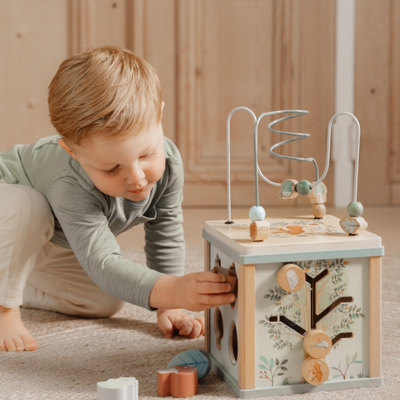 Little Dutch Wooden Activity Cube - Forest Friends